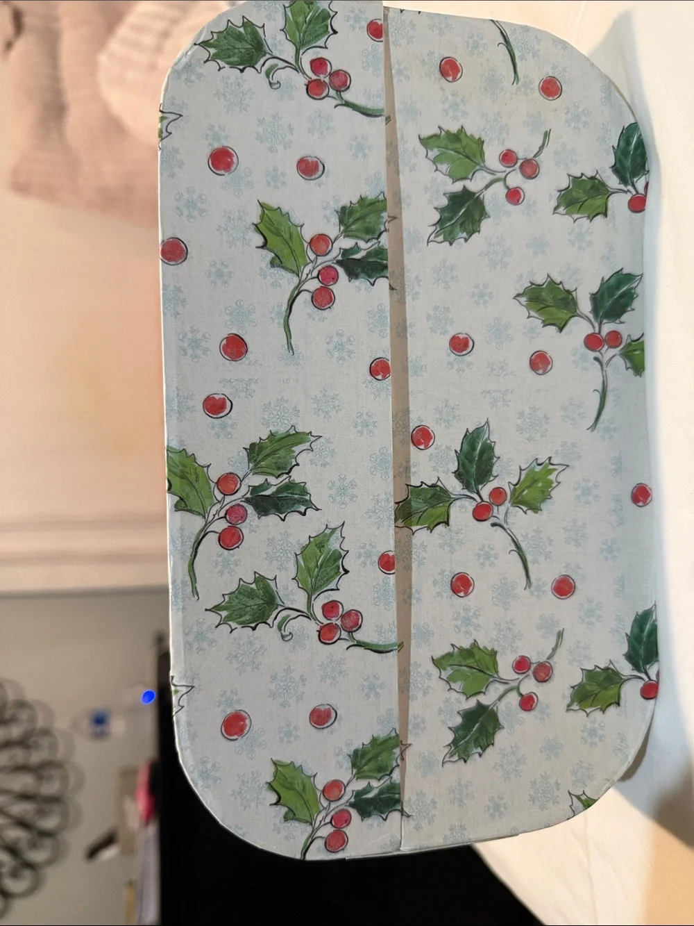 Holiday Camper Decorative Storage Box - Red & Green
